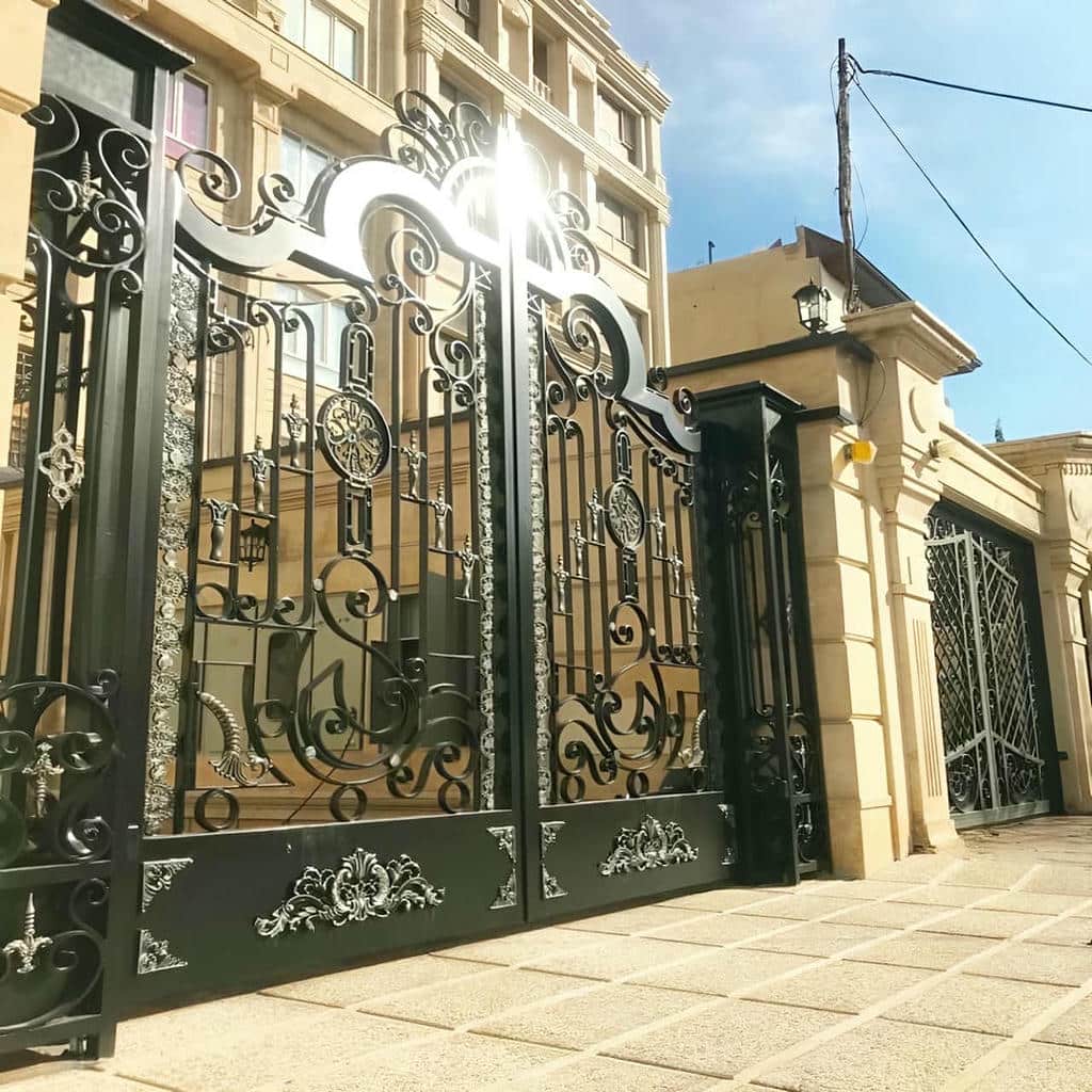 درب فرفورژه ورودی پارکینگ لوکس