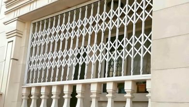 درب آکاردئونی آپارتمان در سبزوار