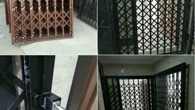 درب آکاردئونی آپارتمان در سقز