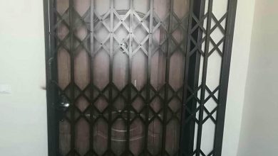 درب آکاردئونی آپارتمان در کردان