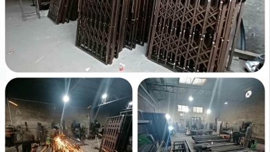 درب آکاردئونی آپارتمان در اصفهان