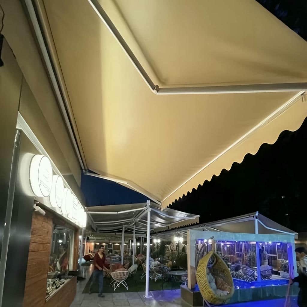 نصب سایبان برقی ضدآب اتوماتیک در طالقان