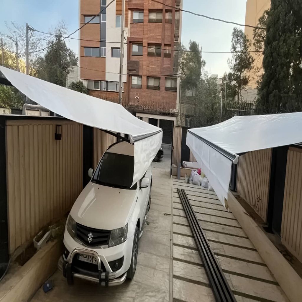 سایبان برقی ضد آب در پردیس