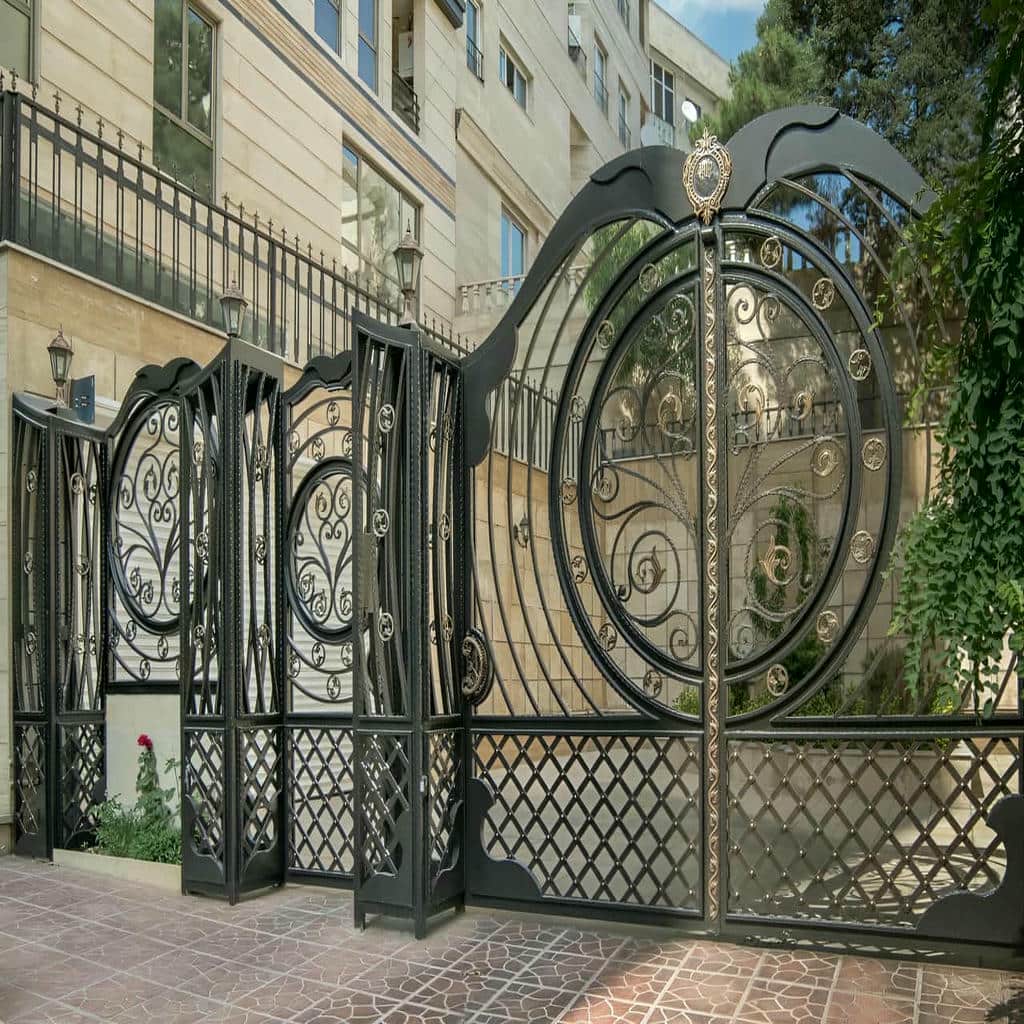 فروش درب حیاط ویلا فلزی ساده در اهواز