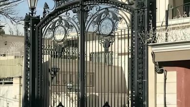 درب حیاط ویلا در اردبیل