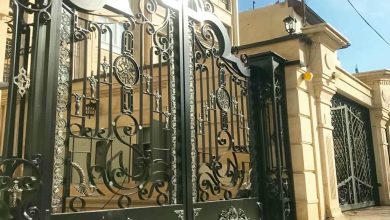 درب حیاط ویلا در کیش