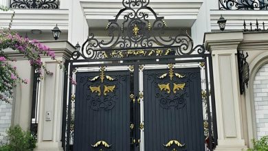 درب حیاط ویلا در دماوند