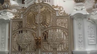 درب حیاط ویلا در گنبدکاووس