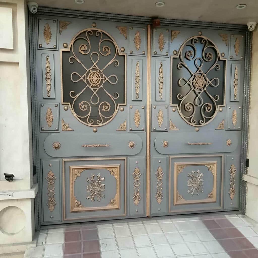 خرید درب حیاط ویلا مدرن در بجنورد