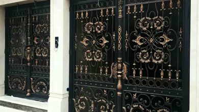 درب حیاط ویلا در کاشان
