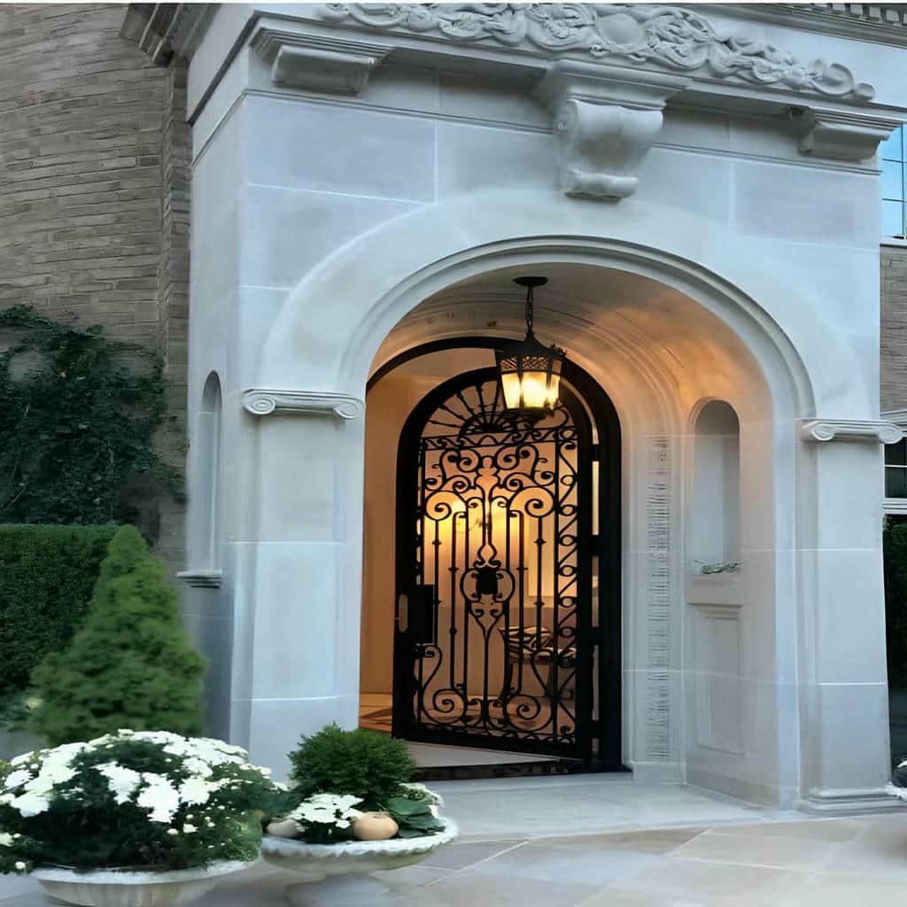 نصب درب حیاط ویلا فرفورژه در مریوان نصب درب حیاط ویلا فرفورژه در مریوان