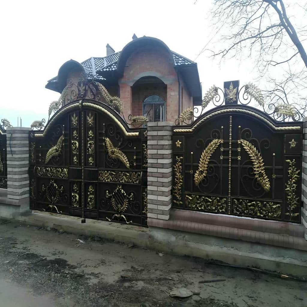 خرید درب حیاط ویلا آهنی در اردبیل