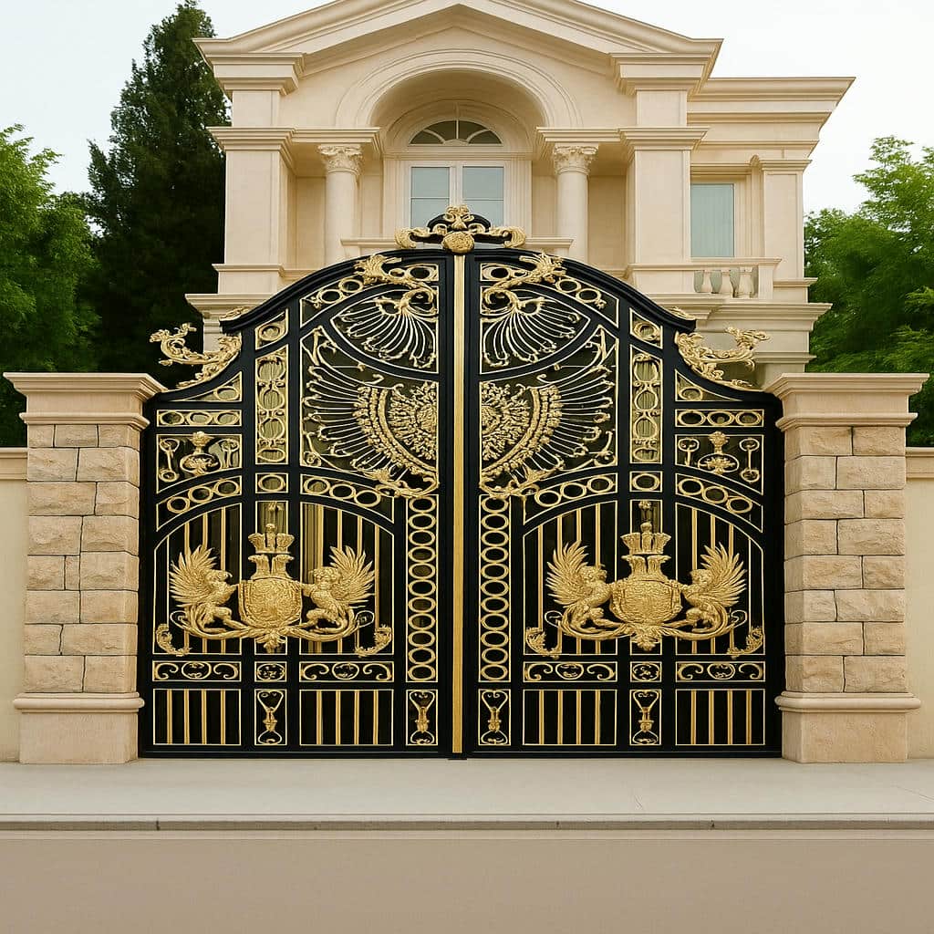نصب درب حیاط ویلا ساده در کیش نصب درب حیاط ویلا ساده در کیش