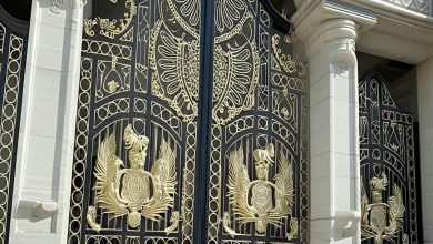 درب حیاط ویلا در یزد