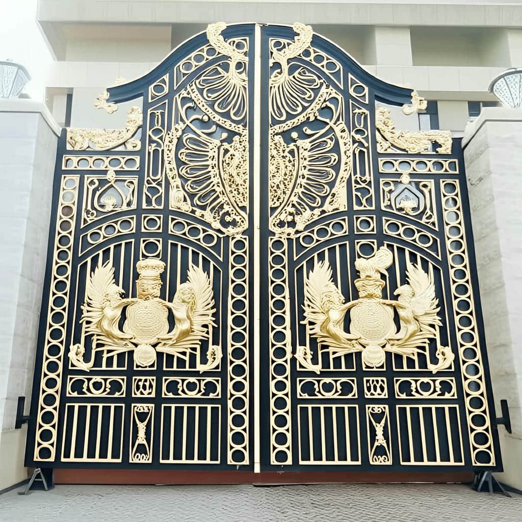 نصب درب حیاط ویلا ساده در قشم نصب درب حیاط ویلا ساده در قشم
