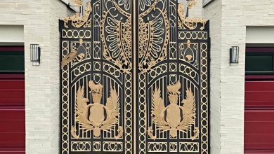 درب حیاط ویلا در رفسنجان