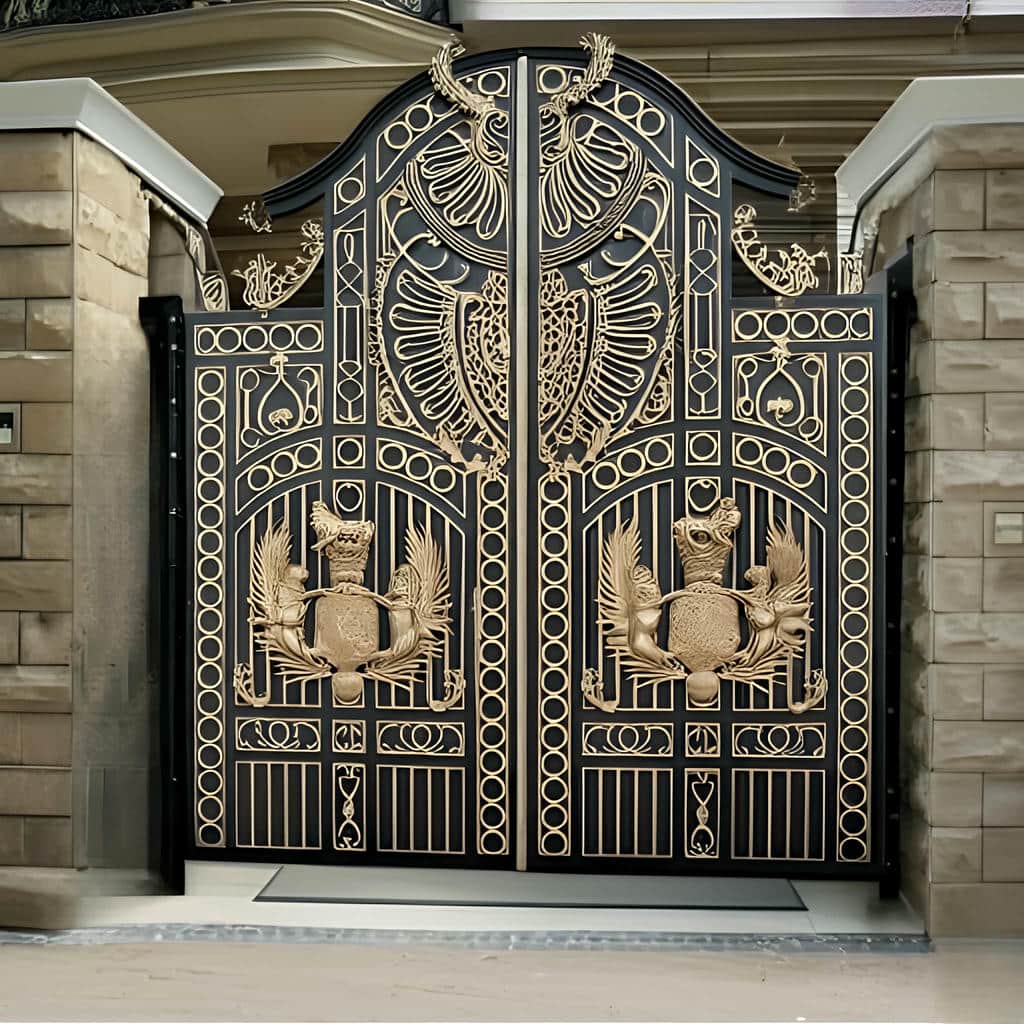 نصب درب حیاط ویلا ساده در آبسرد نصب درب حیاط ویلا ساده در آبسرد