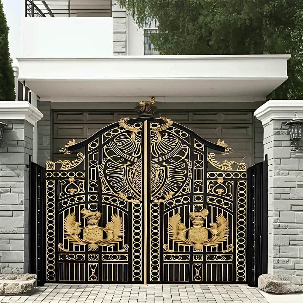 خرید درب حیاط ویلا آهنی در استان مازندران