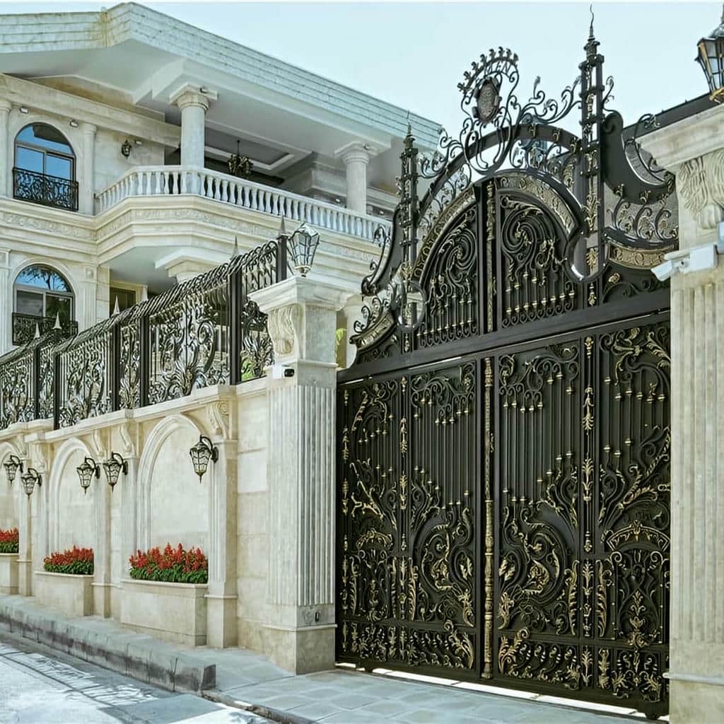 خرید درب حیاط ویلا آهنی در نیشابور
