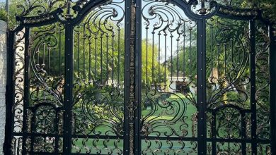 درب حیاط ویلا در قم