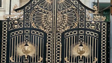 درب حیاط ویلا در تهران