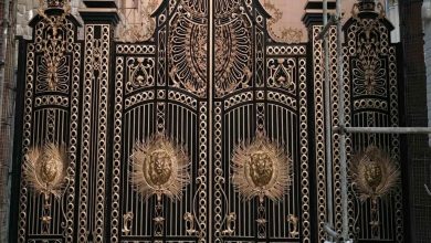 درب حیاط ویلا در آبادان