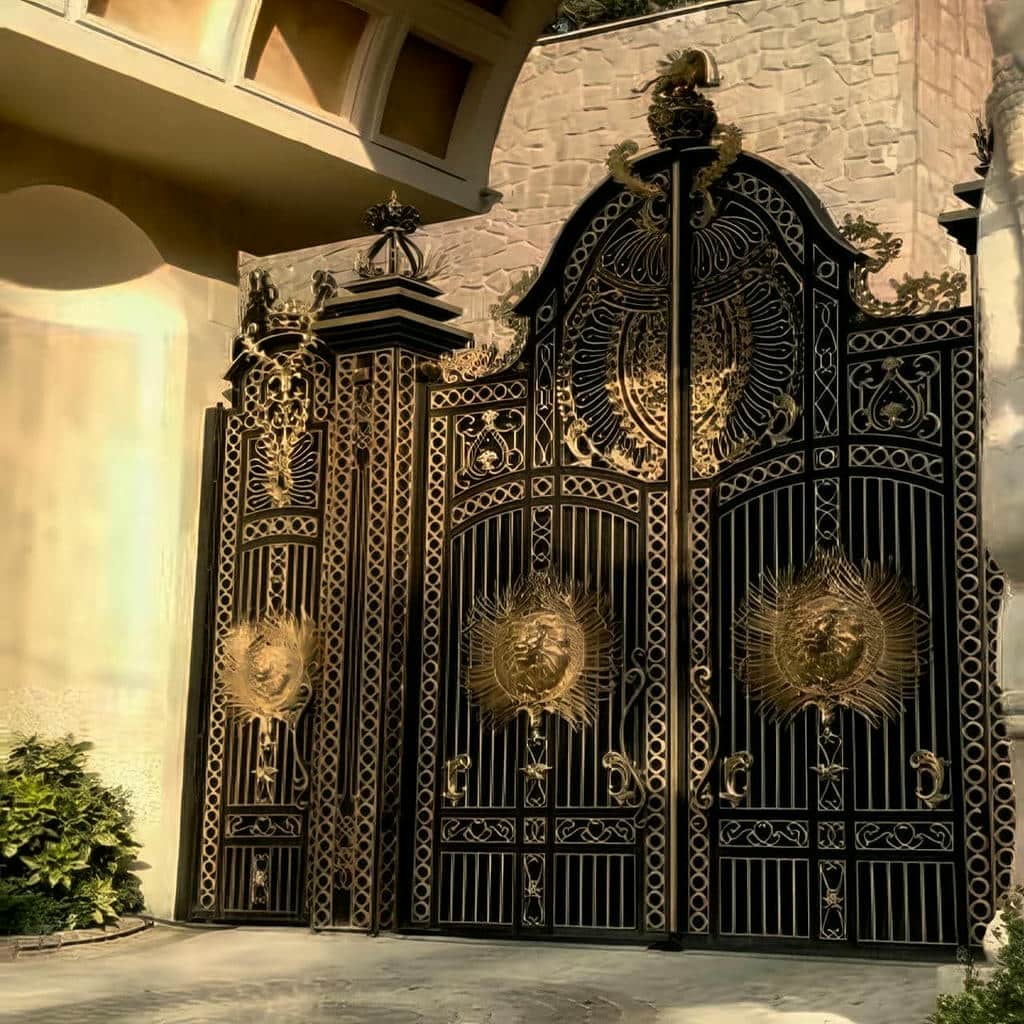 خرید درب حیاط ویلا آهنی در چالوس
