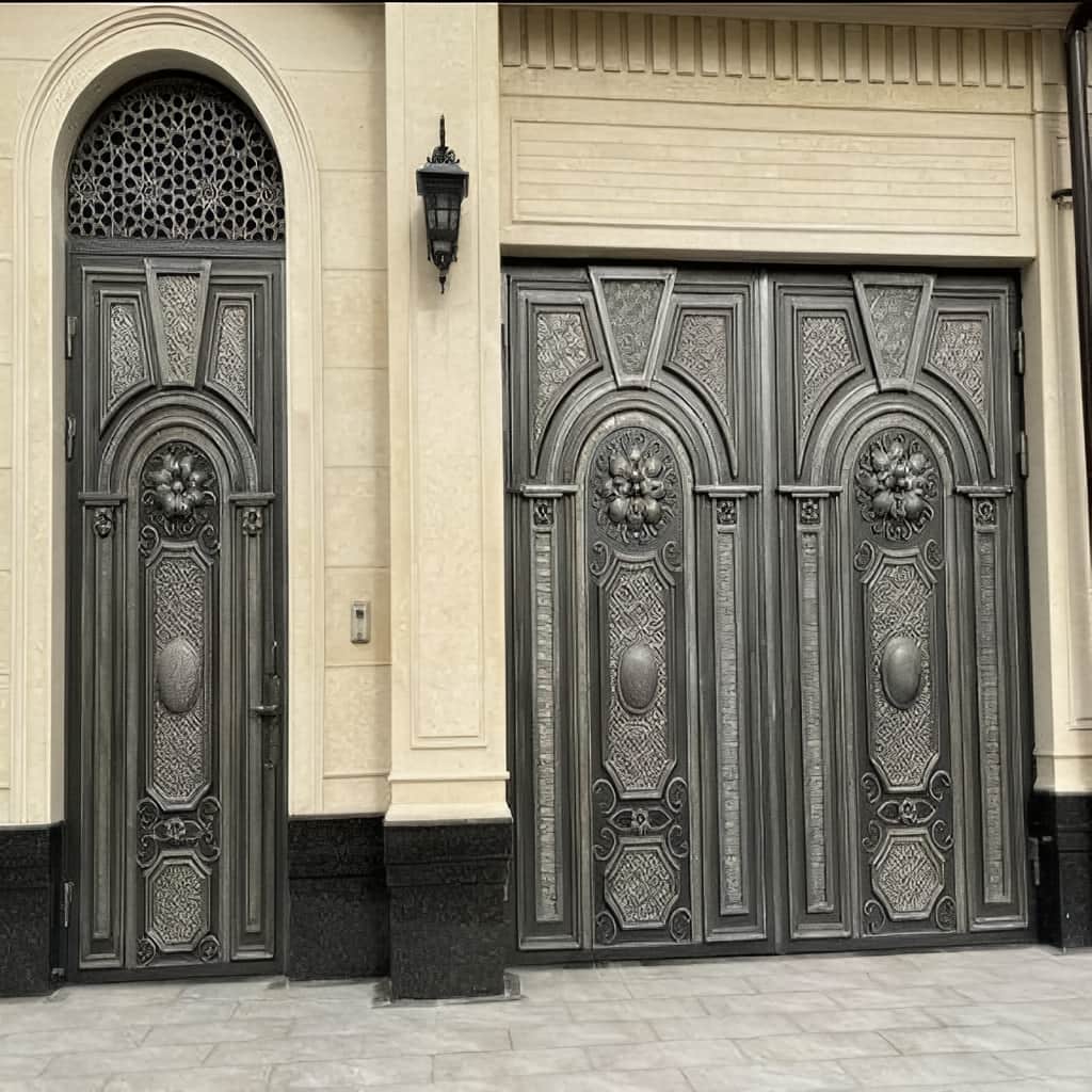 خرید درب حیاط ویلا آهنی در ساری