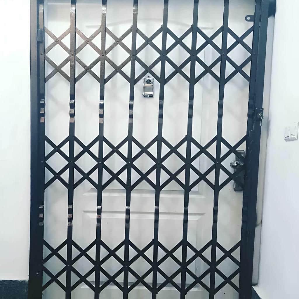 قفل درب آکاردئونی با مدل کتابی ایمن