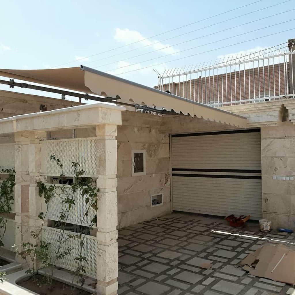 سایبان برقی با موتور ساید برای ابعاد بزرگ سایبان برقی با موتور ساید برای ابعاد بزرگ