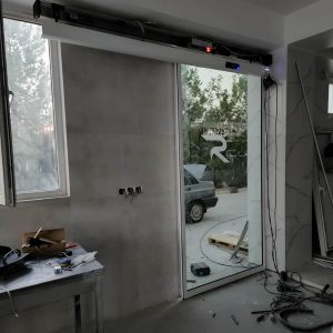فریم مقاوم درب اتوماتیک شیشه ای