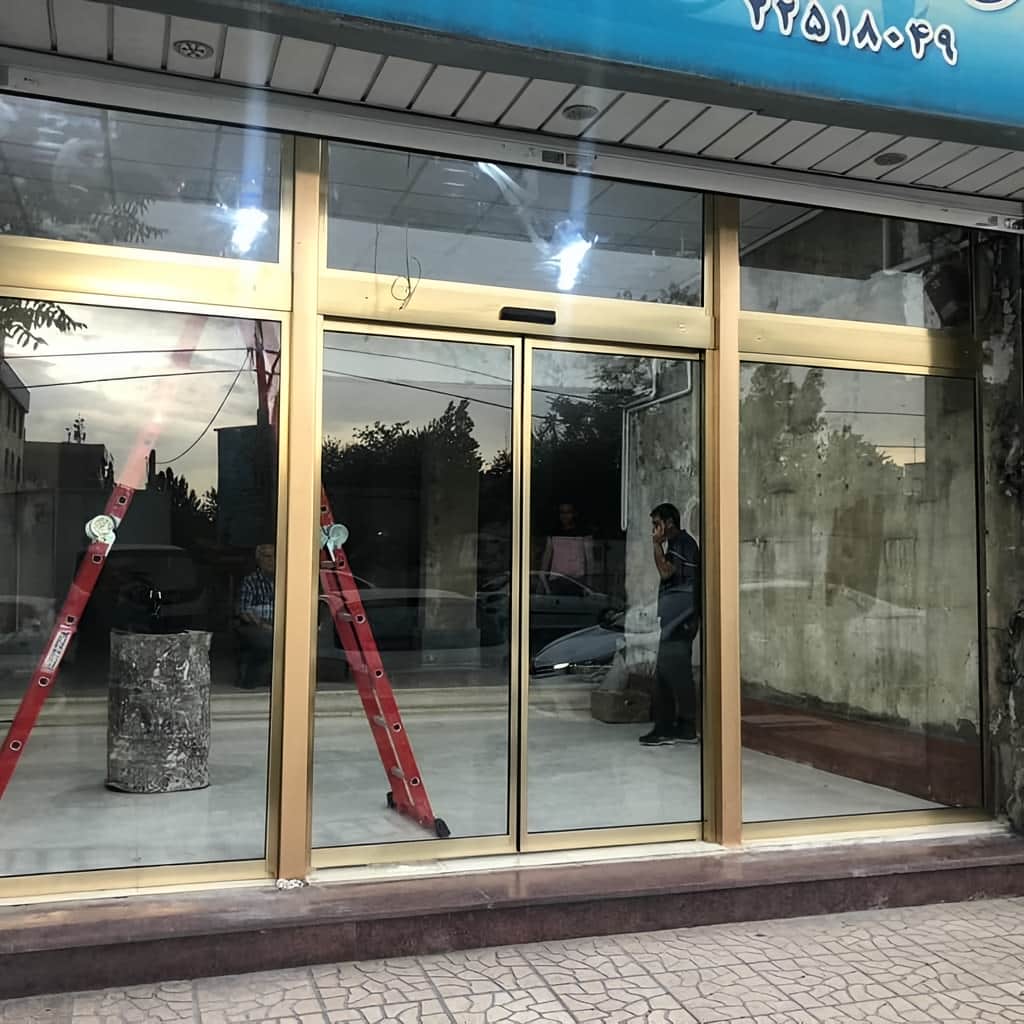 درب اتوماتیک شیشه ای با موتور تست شده درب اتوماتیک شیشه ای با موتور تست شده