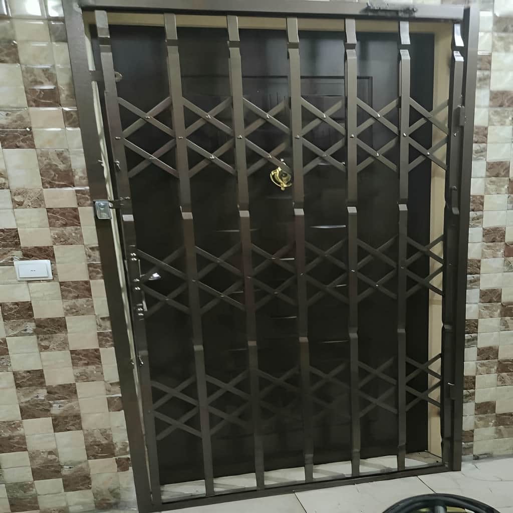 درب سه گل تسمه با ریل و چرخ بلبرینگی