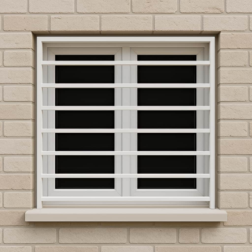 ساخت نرده پنجره ساده پروفیلی طرح لوزی