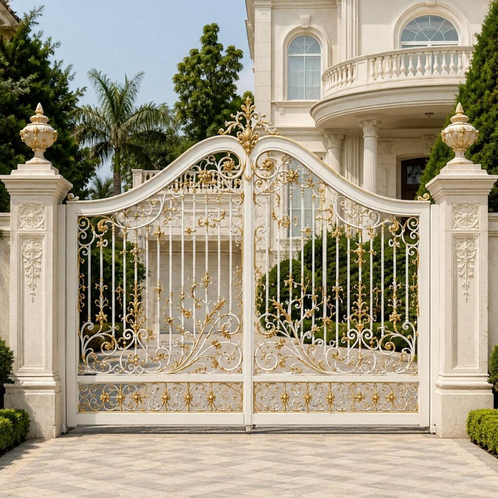 9 طرح درب ویلایی فلزی ورودی باغ