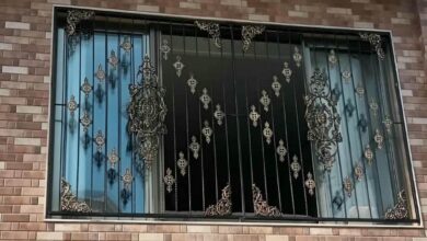 8 نمونه حفاظ پنجره طرح دار لیزری