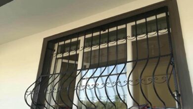 6 طرح نرده پنجره فلزی شاسی دار