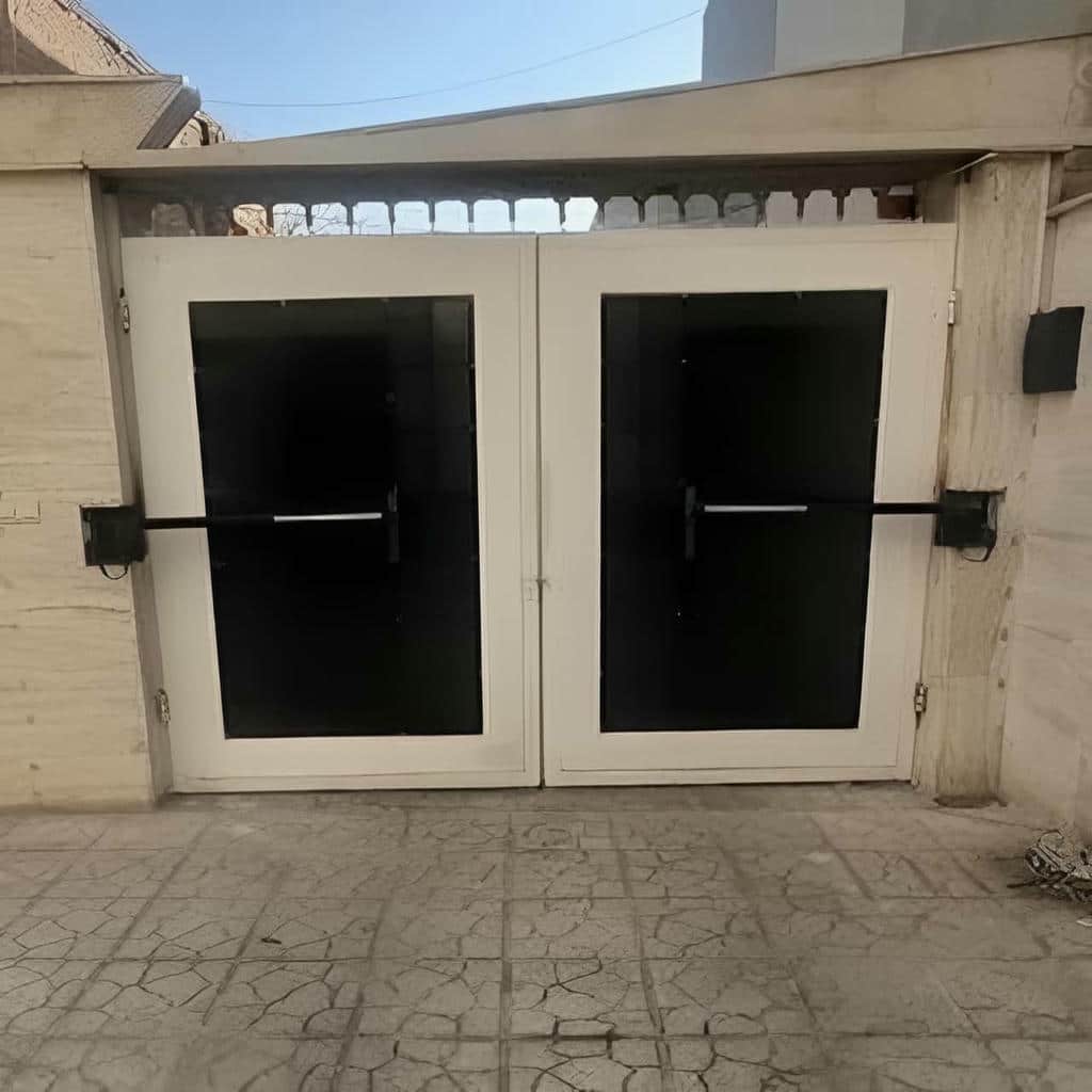 خرید درب اتوماتیک ریلی حیاط با موتور متناسب