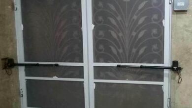 12 مدل جک بازویی درب پارکینگ دو لنگه