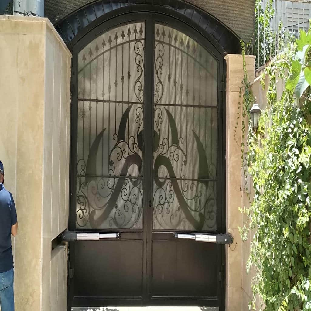 سفارش جک درب پارکینگ ایرانی بازویی برای لنگه عریض