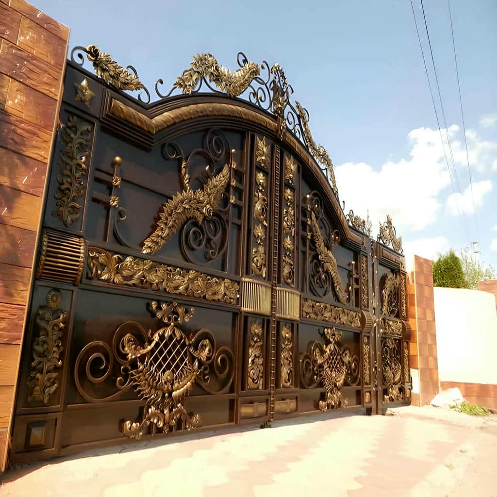تولید درب حیاط کوچک نفررو با پروفیل مناسب