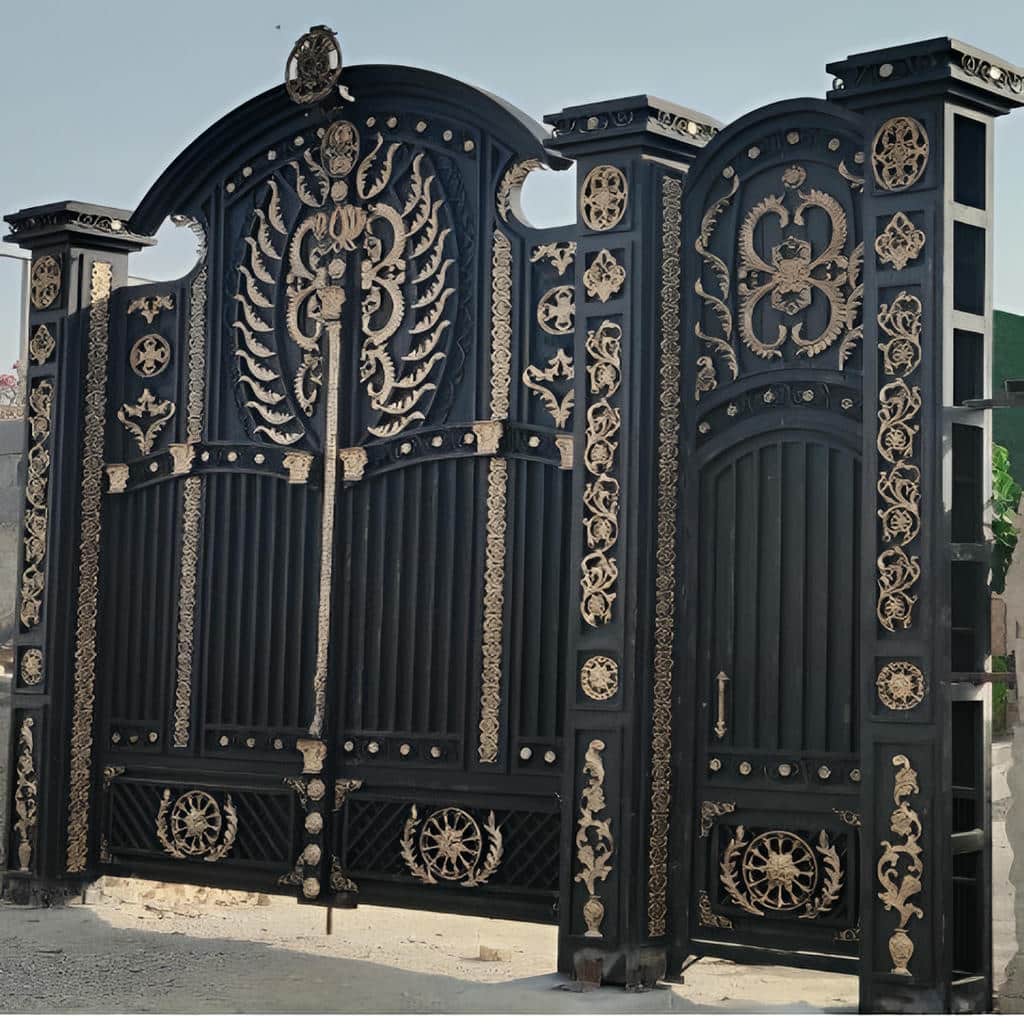 ساخت درب برش لیزری با طرح هندسی اختصاصی