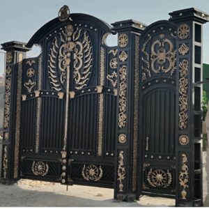 6 مدل درب باغ آهنی قوسی