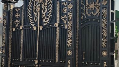 14 مدل درب آهنی برش لیزری ورودی