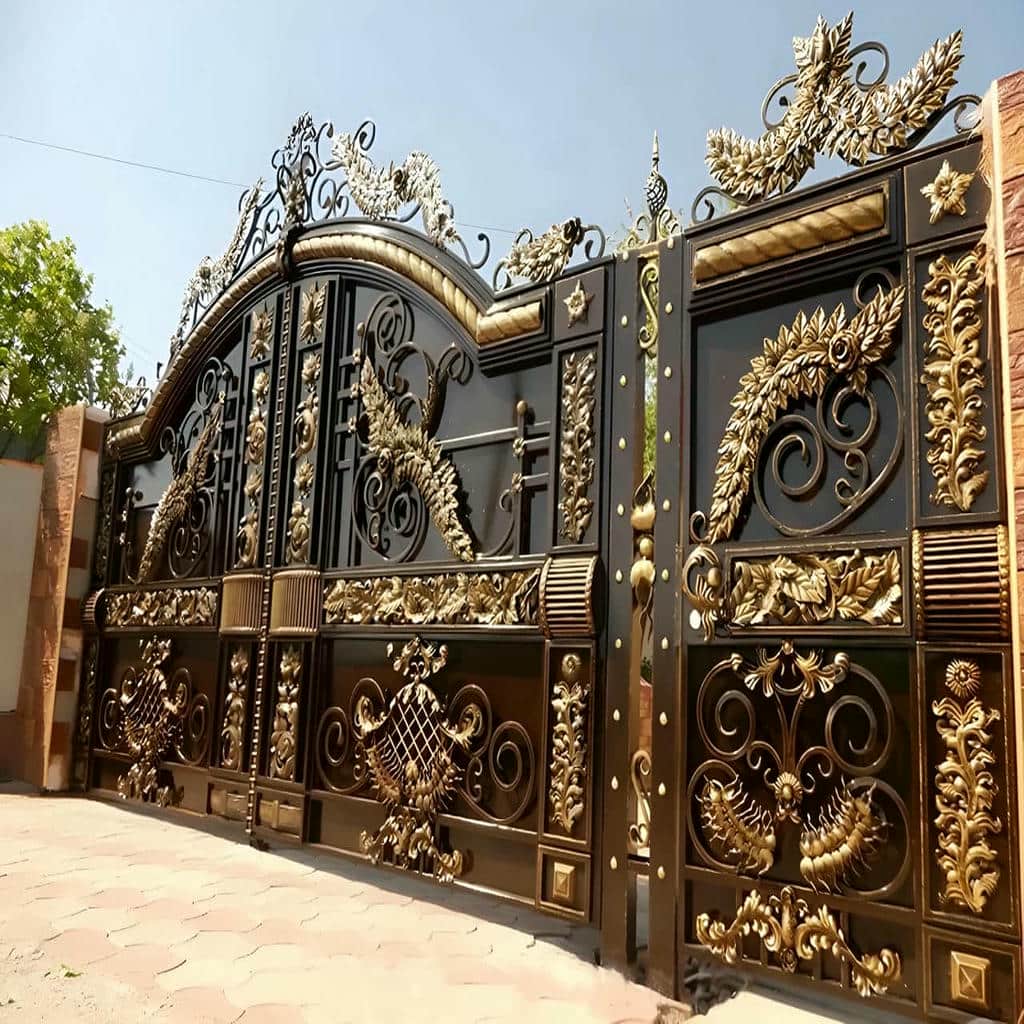 خرید درب حیاط بزرگ پارکینگ با ساختار فنی