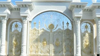 6 مدل درب آهنی ساده قاب دار