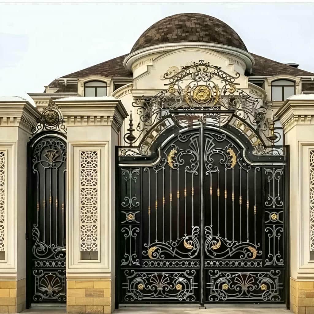 تولید درب حیاط کشویی ریل زمینی با پروفیل مقاوم