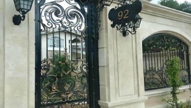 14 مدل درب حیاط بزرگ پارکینگ