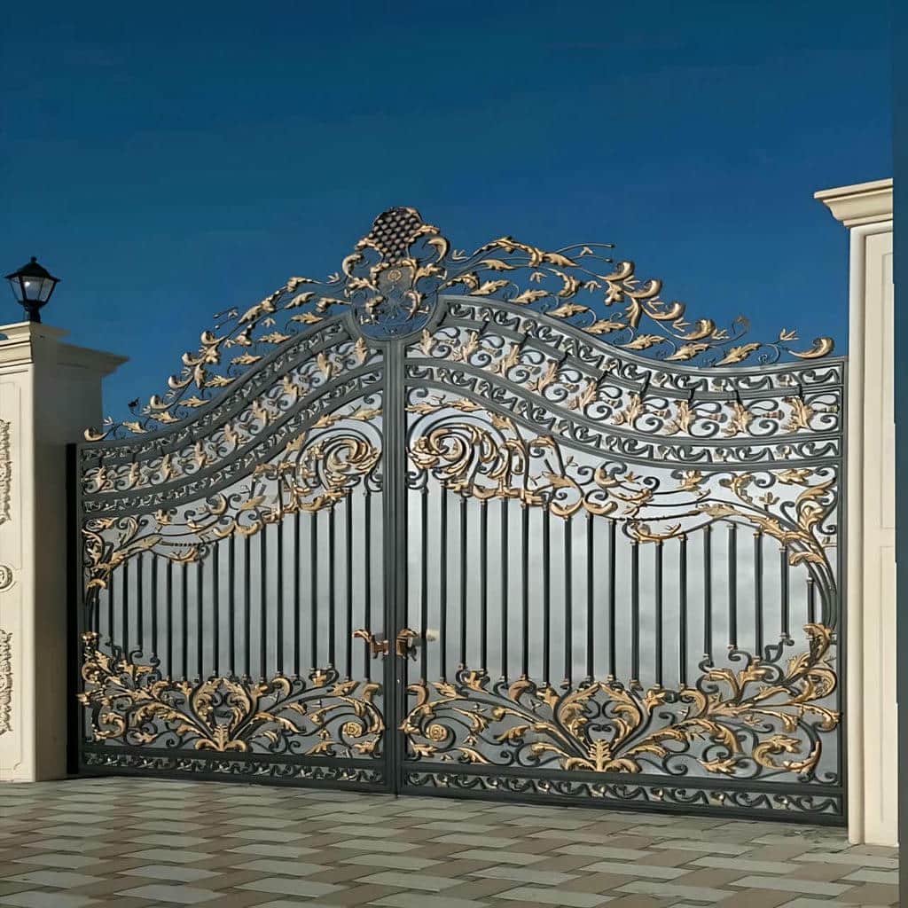 قیمت درب پارکینگ کلاسیک کتیبه دار بر اساس طرح