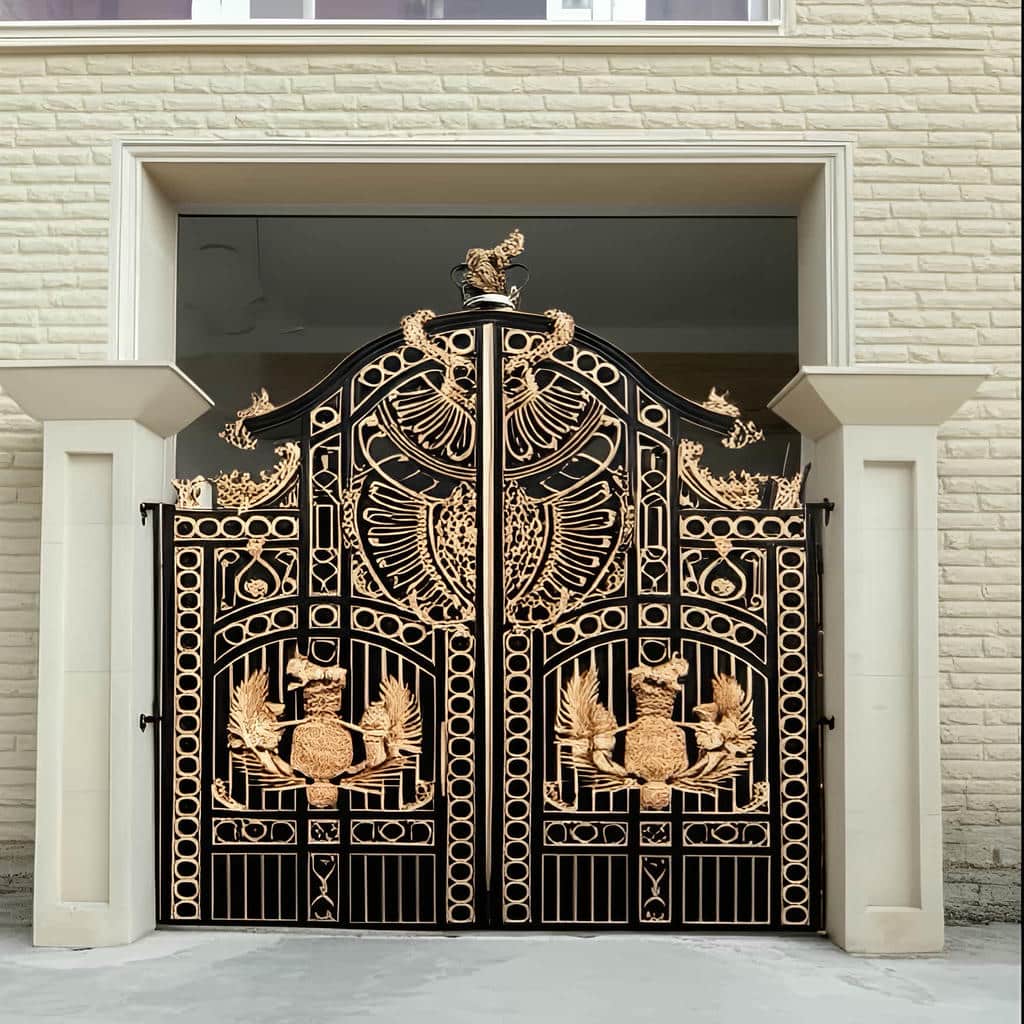 ساخت درب حیاط ورودی جنوبی مدل ریلی